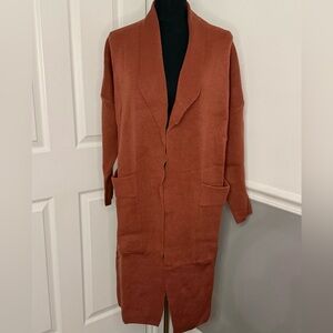 ANRABESS Women's Long Cardigan Sweater 2025 Casual Oversized Knit Open Front